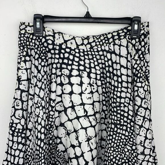 Edme & Esyllte Anthropogie Animal Print Knee Length A Line Skirt w/Lining SZ 12 - Picture 2 of 16